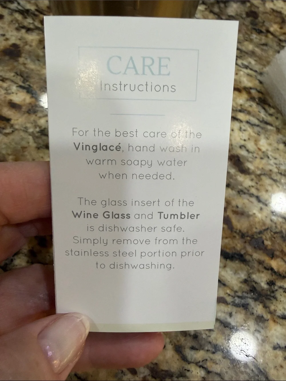 Vinglace’ Copper colored Insulated Glass Tumbler with Lid